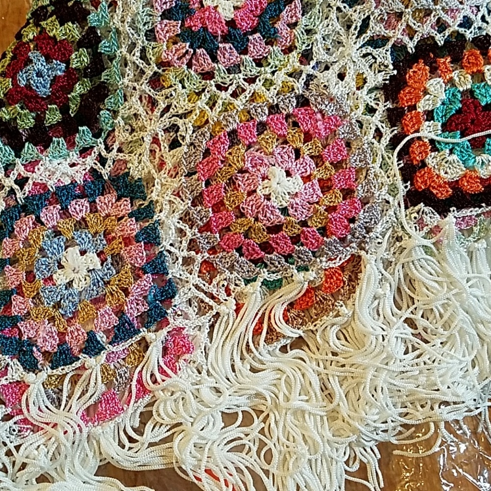 Granny Square Poncho - Picture 2 of 6